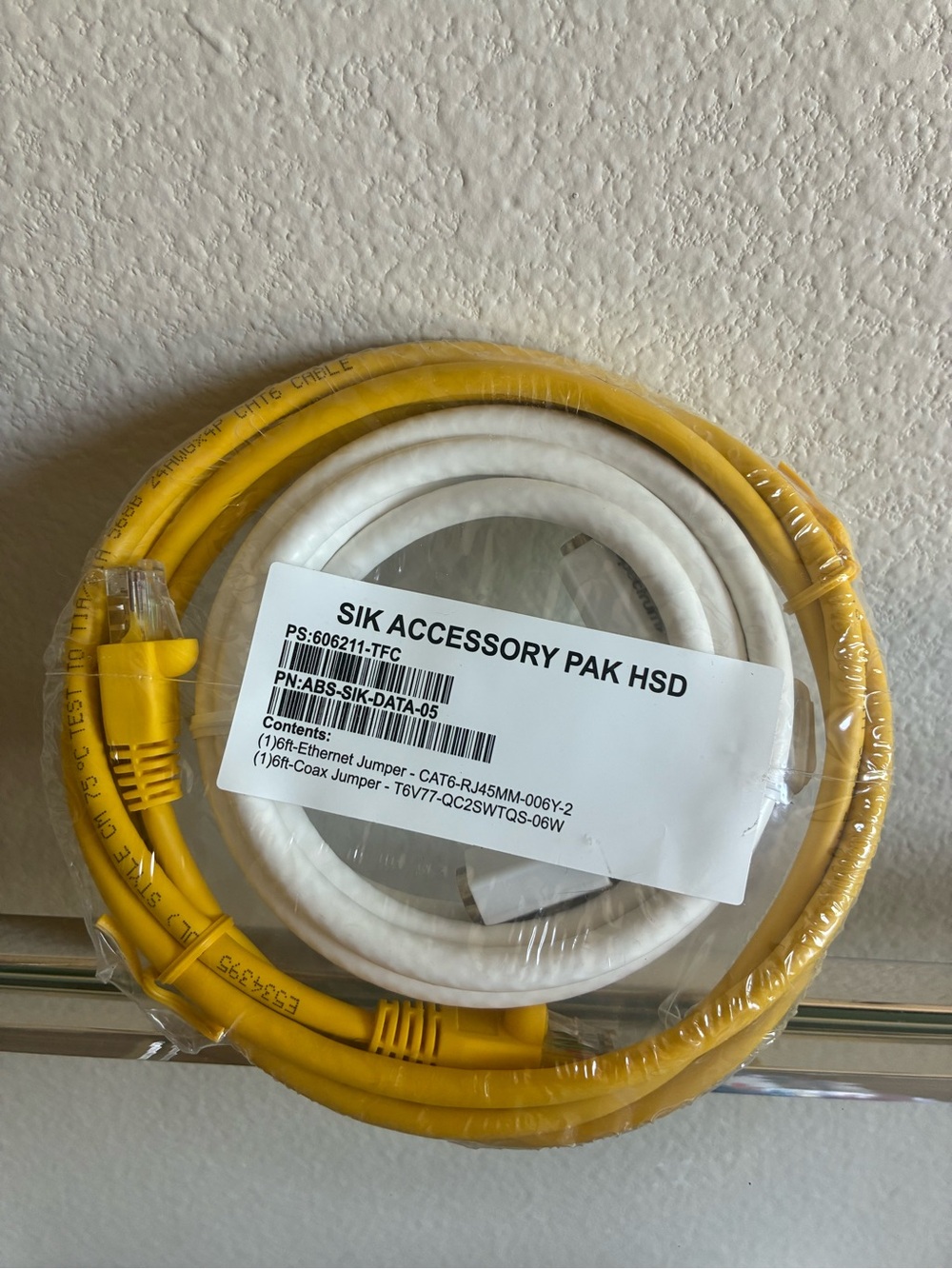 Brand New 6ft Cat6 Ethernet + 6ft Coax Cable Pack | Sealed